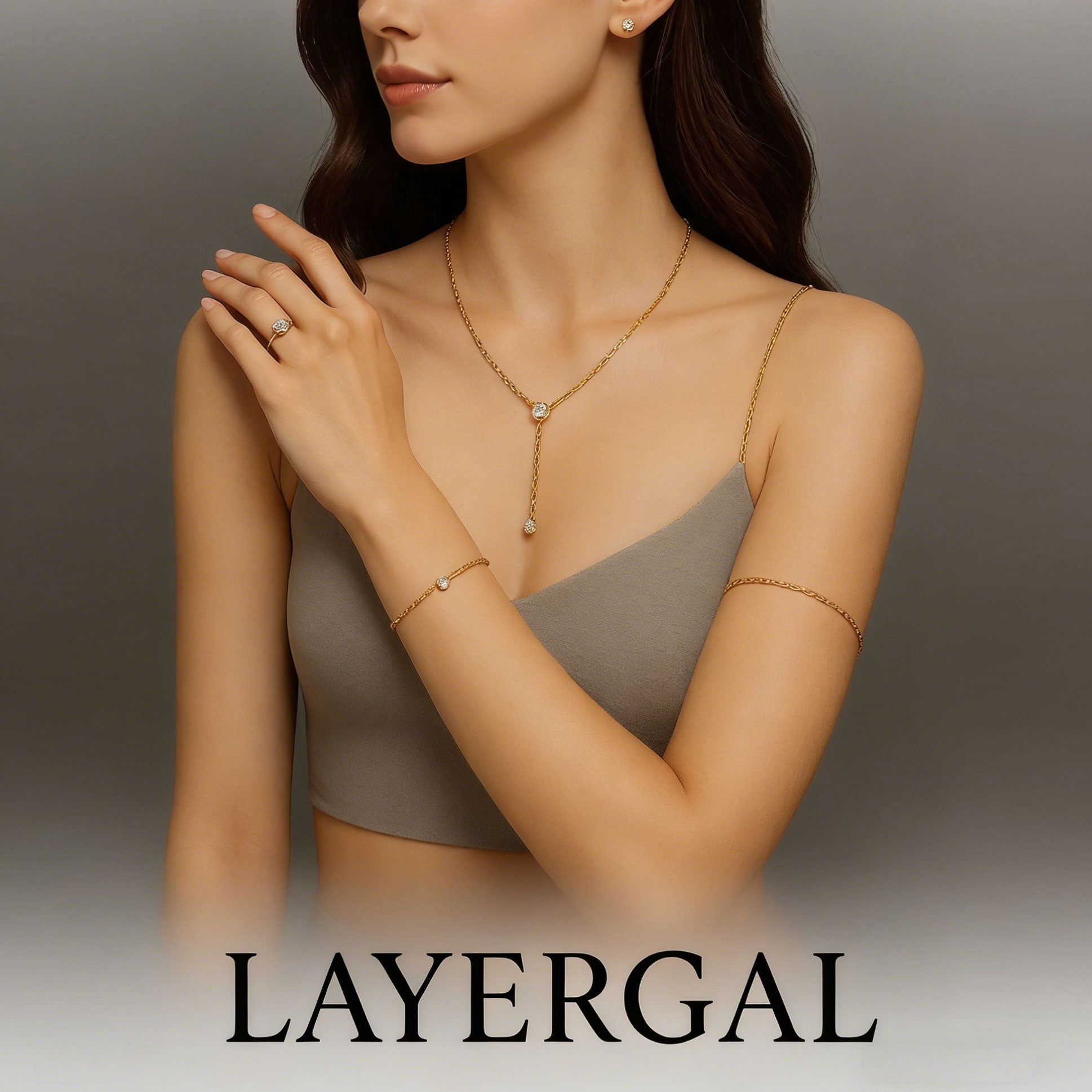 LG064 Y Shape Rope Chain Moissanite Necklace/Bracelet