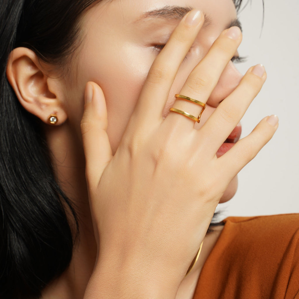 LG033 Double Chain Ring