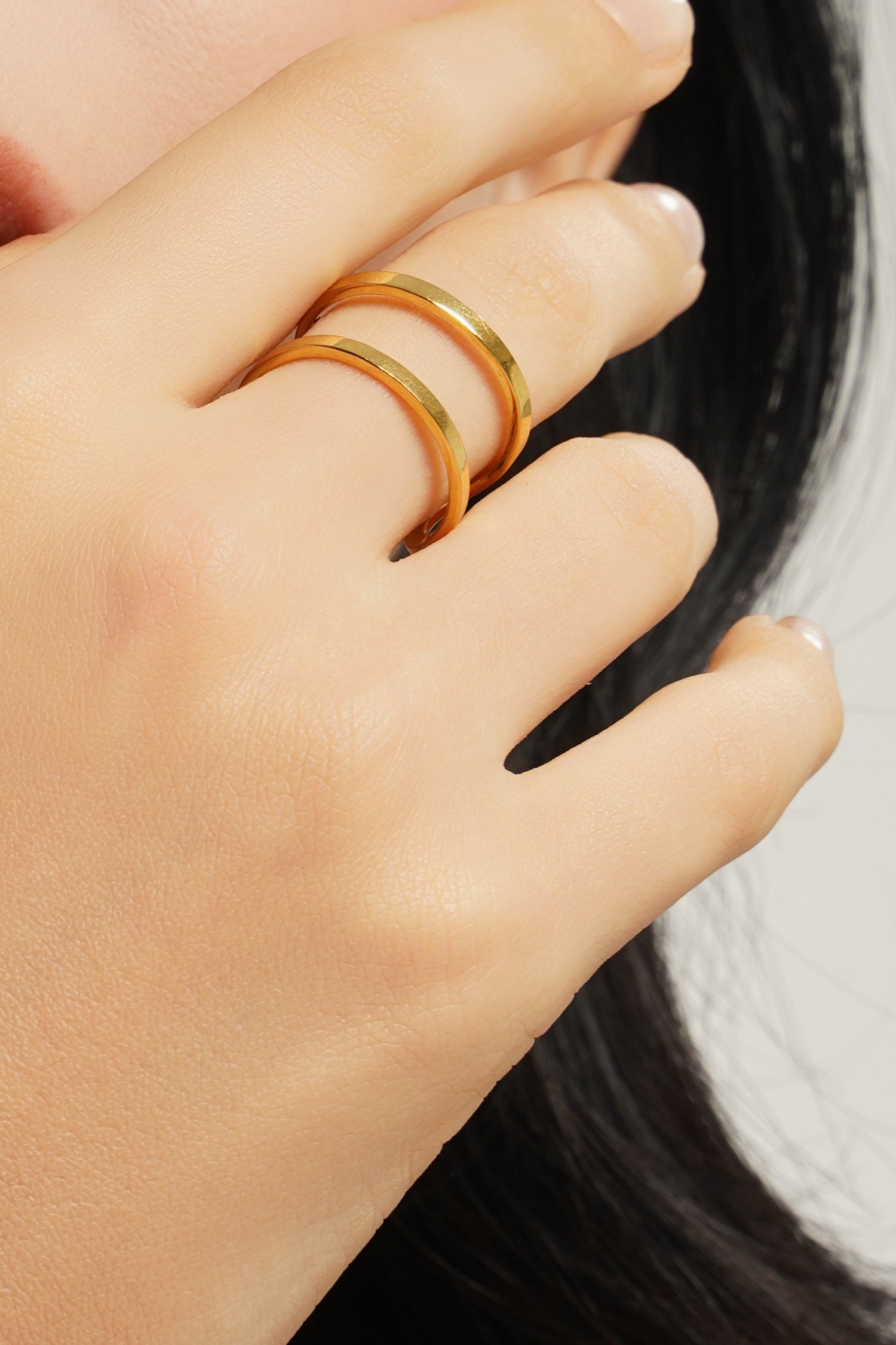 LG033 Double Chain Ring