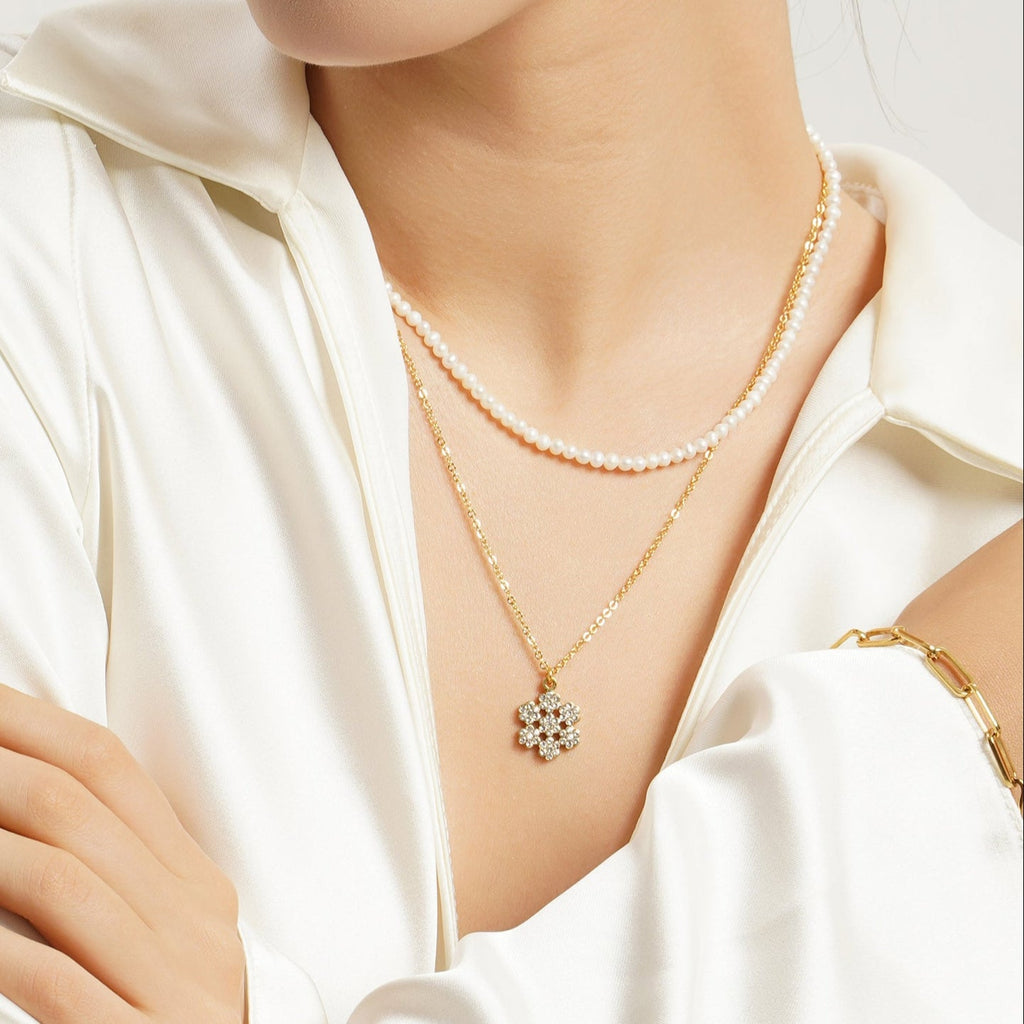 LG021 Snowflake Elegance Necklace