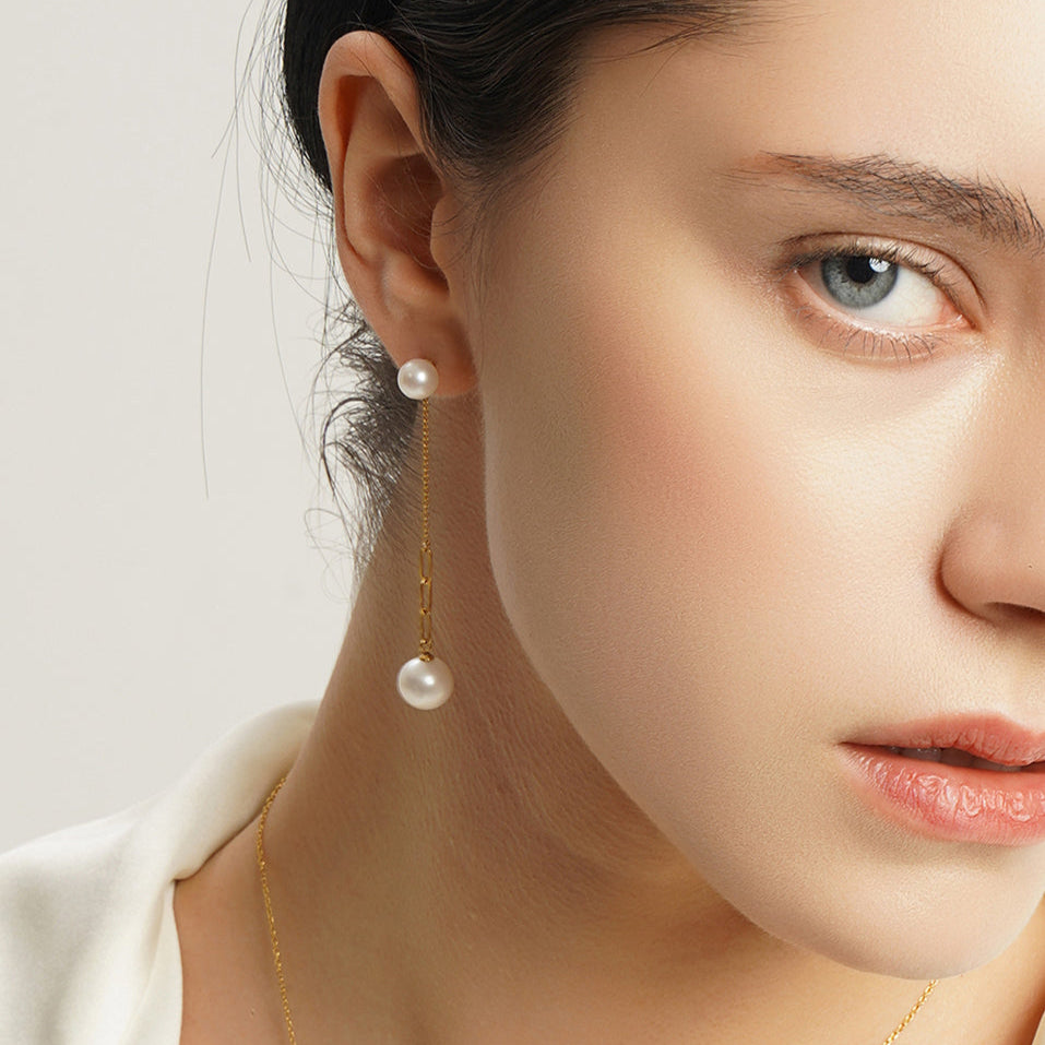 Elegant Y Shape Natural Pearl Necklace