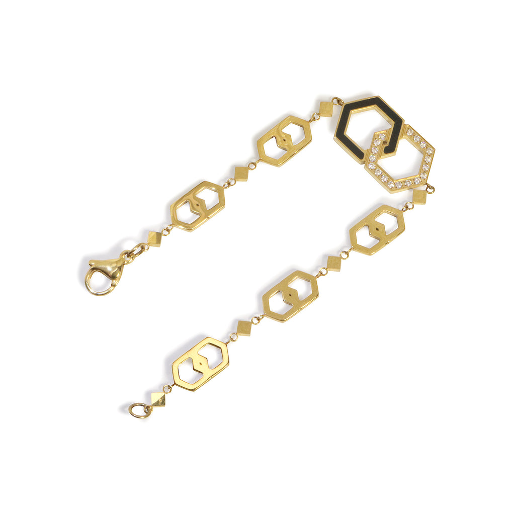 LG003 Interlinked Elegance Choker Necklace/Bracelet