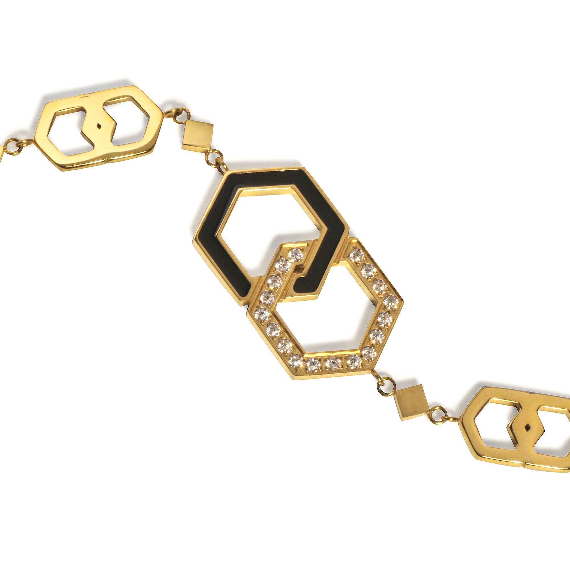 LG003 Interlinked Elegance Choker Necklace/Bracelet