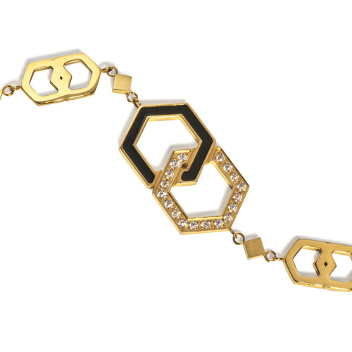 LG003 Interlinked Elegance Choker Necklace/Bracelet