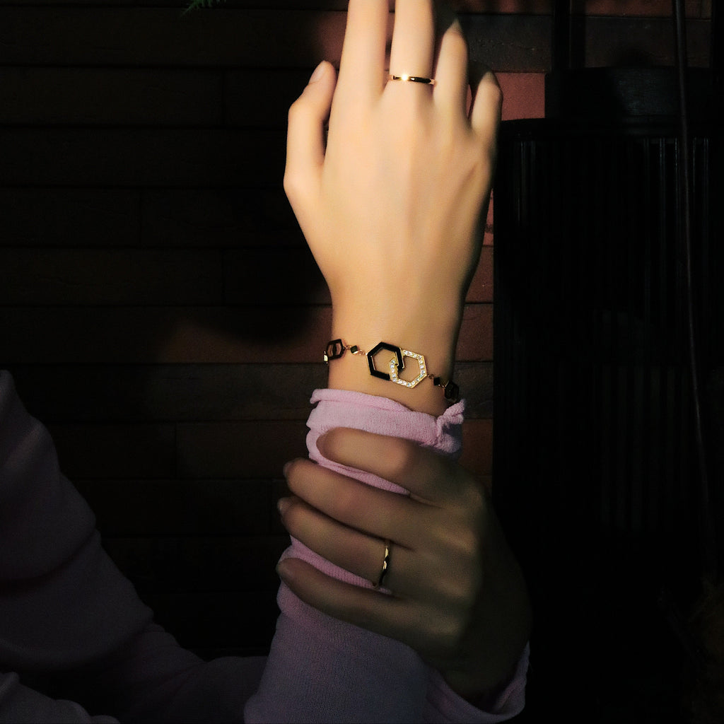 LG003 Interlinked Elegance Choker Necklace/Bracelet