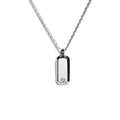 LG024 Radiant Tag Pendant Necklace