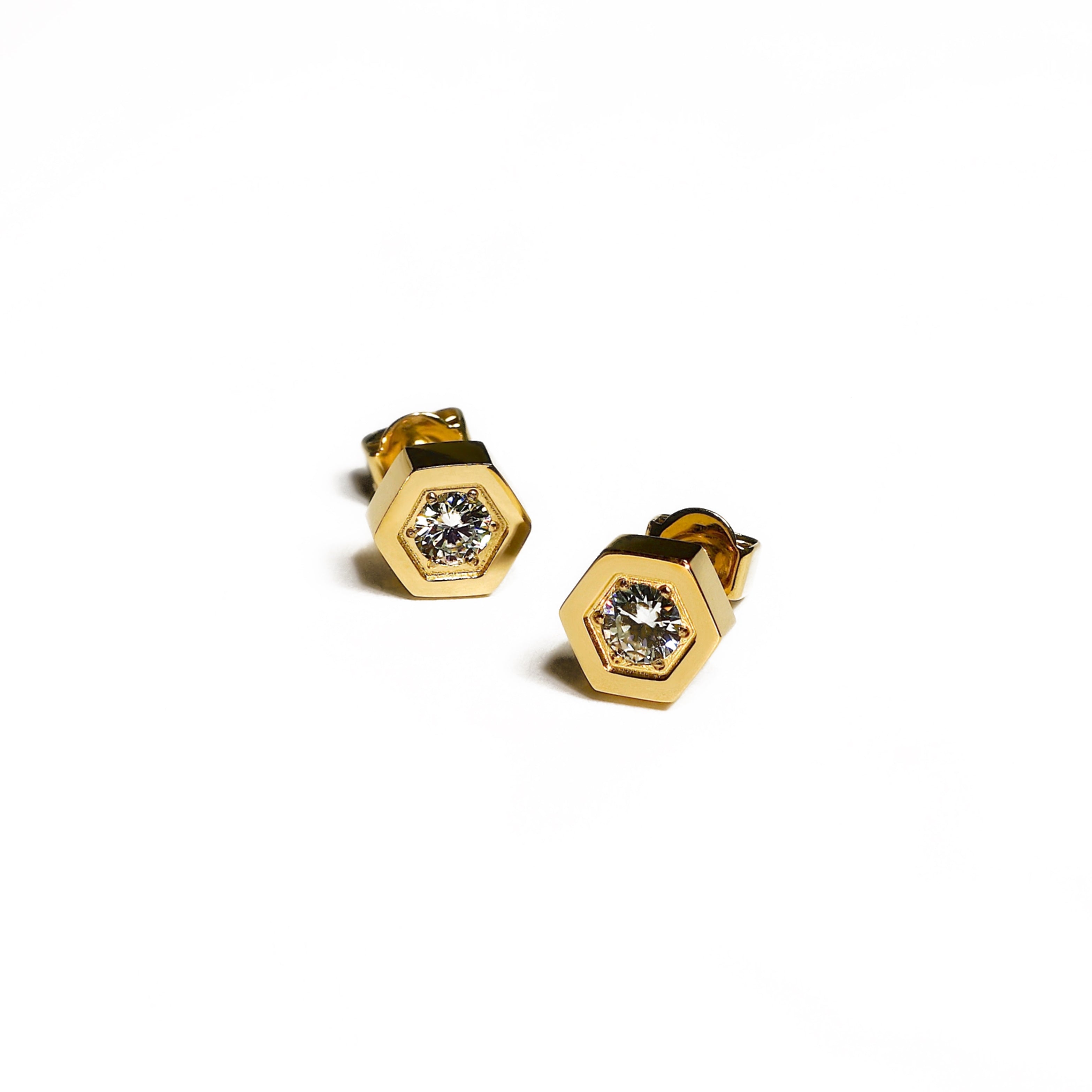 LG028 Hexa Brilliance Earrings