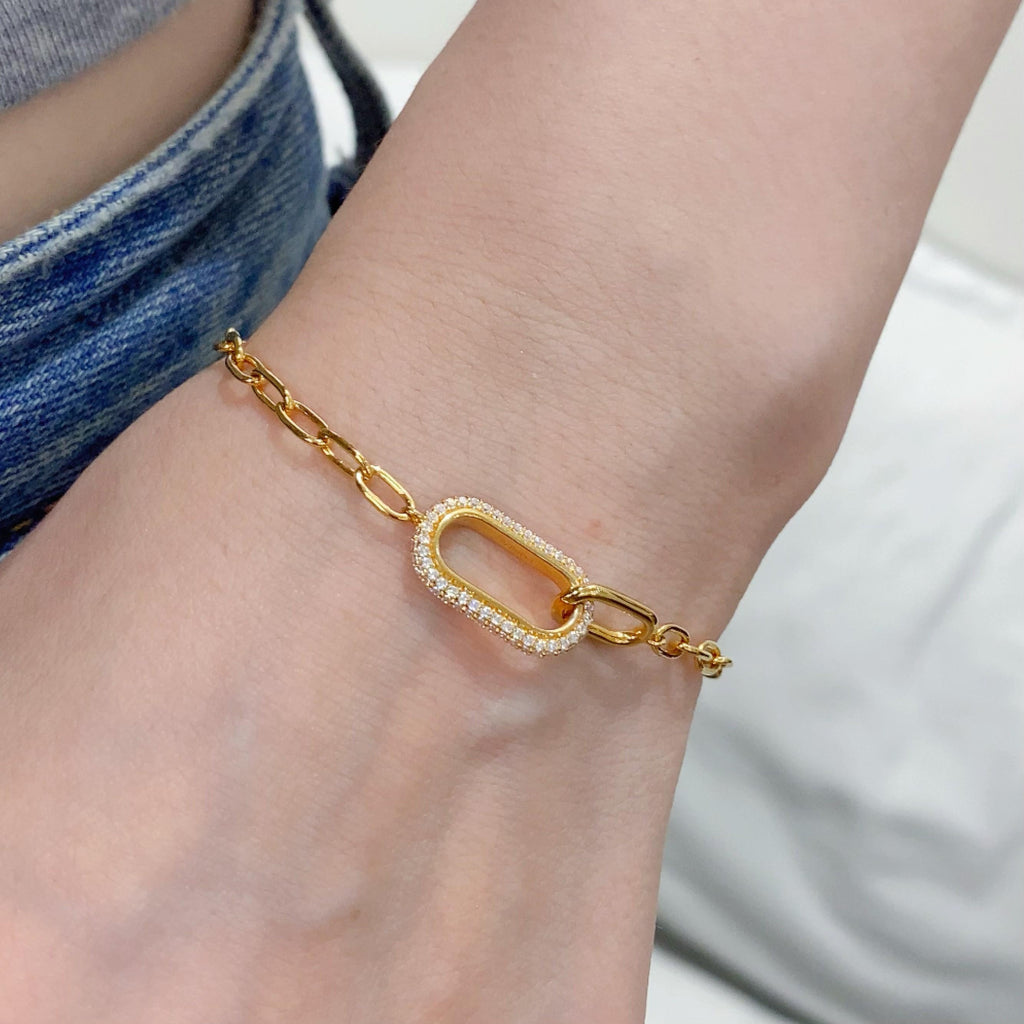 Celestial Paperclip Necklace/Bracelet Set