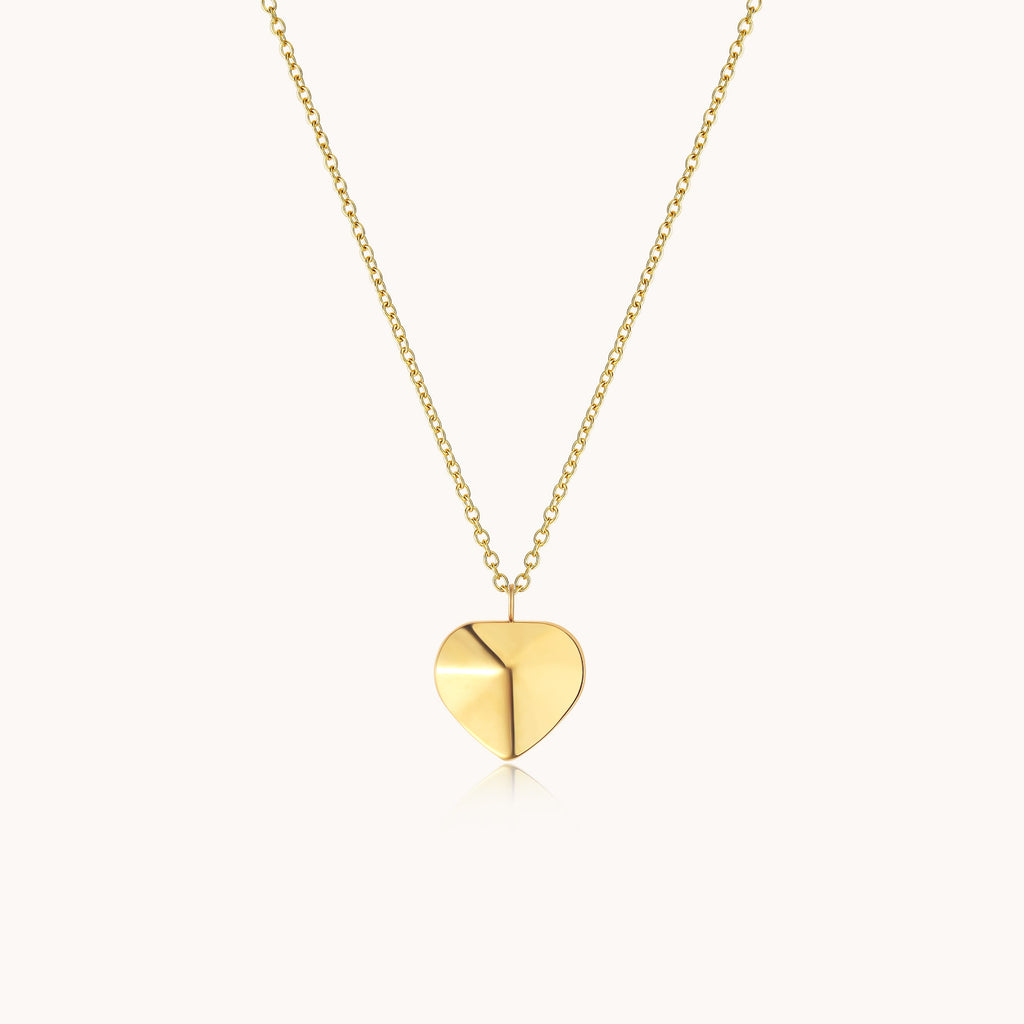 LG018 Facet Heart Pendant