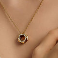 LG014 Hexa Spark Moissanite Pendant Necklace