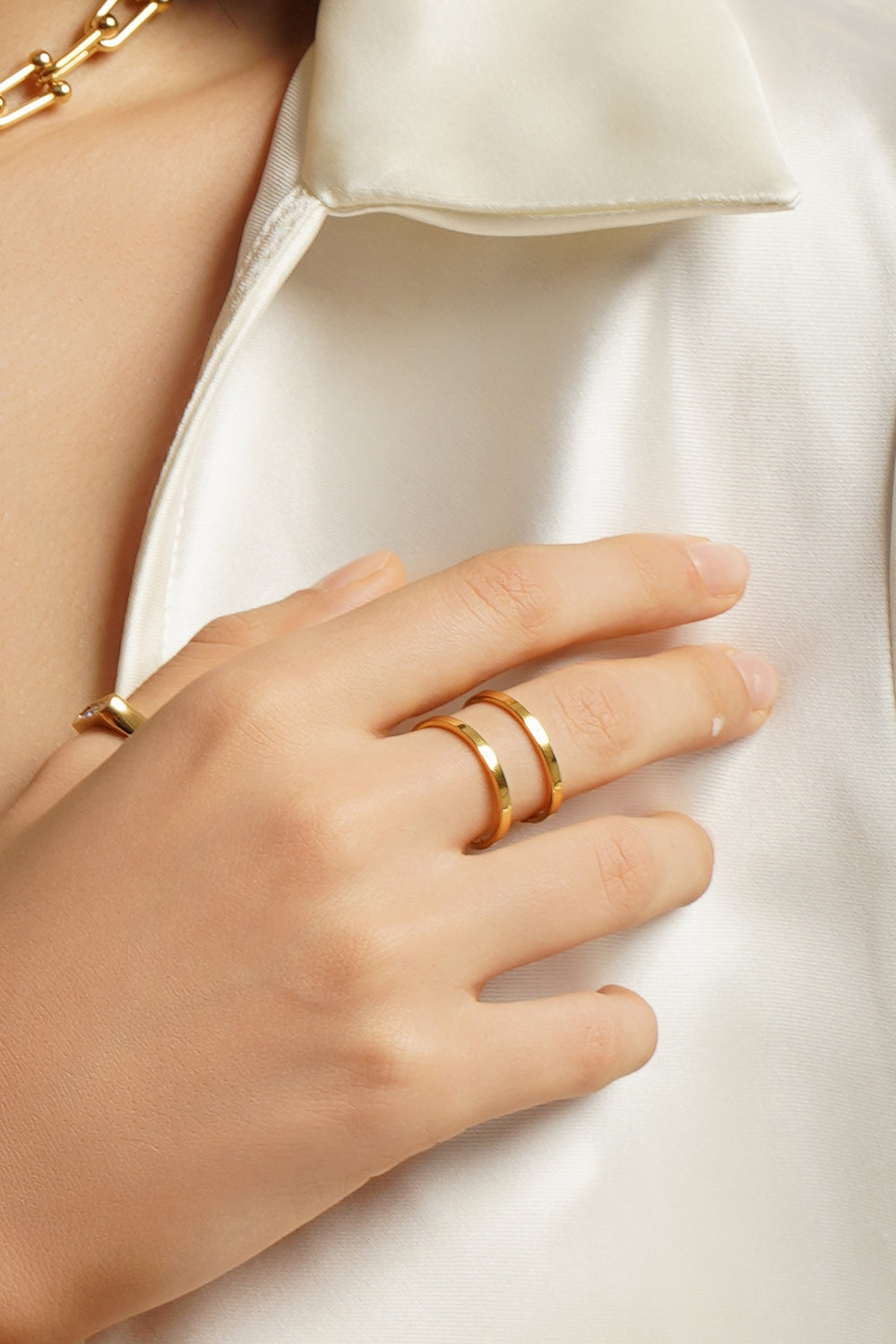 LG033 Double Chain Ring