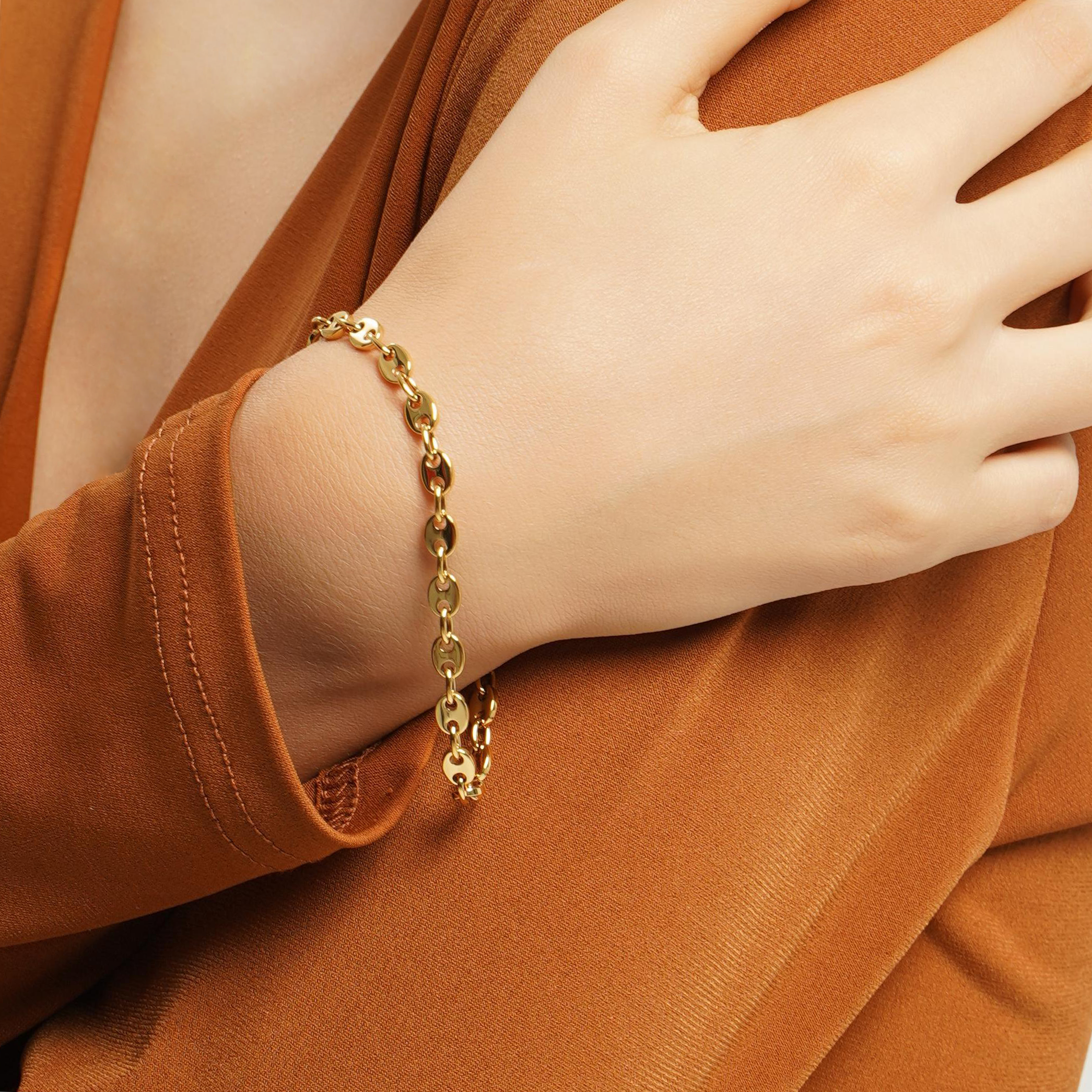 LG007 Coffee Beans Necklace / Bracelet Set