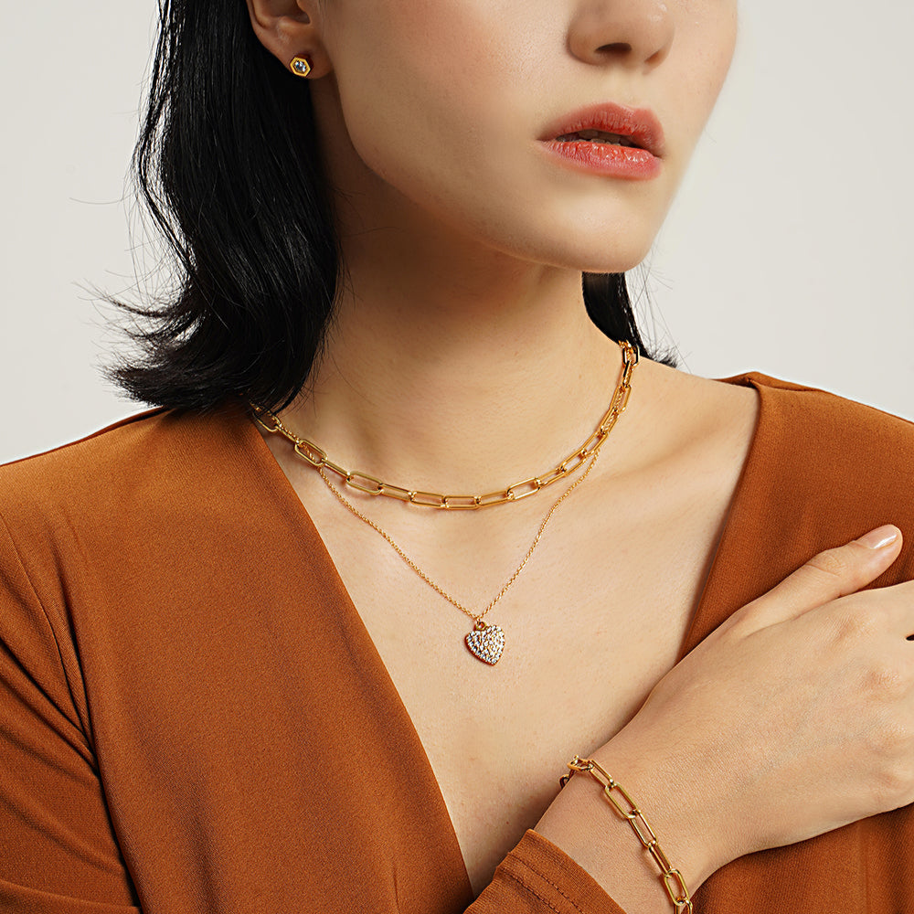 LG019 Radiant Heart Necklace