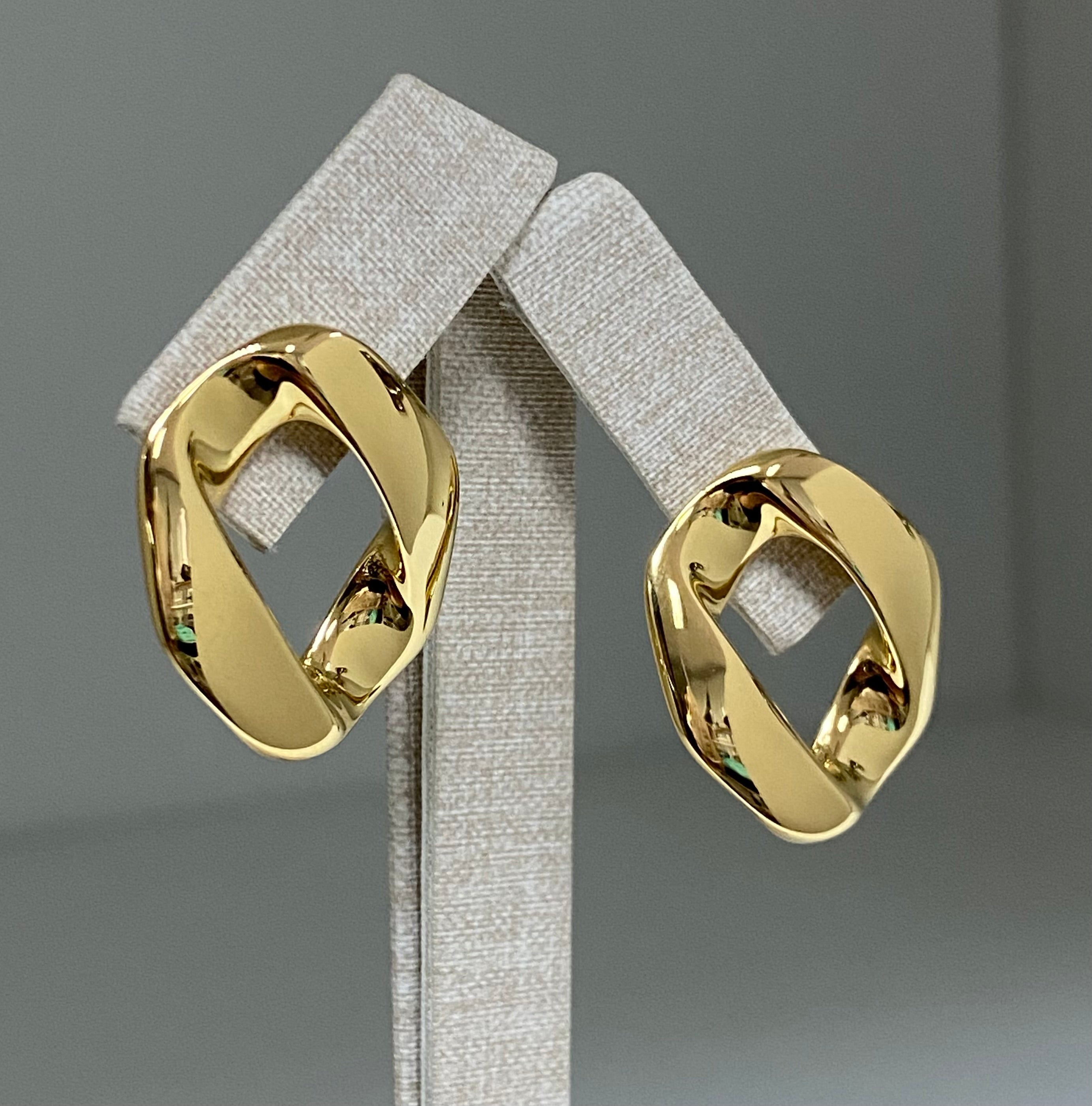 LG056 Double Cuba Chain Set Necklace/Bracelet/Earrings Casual