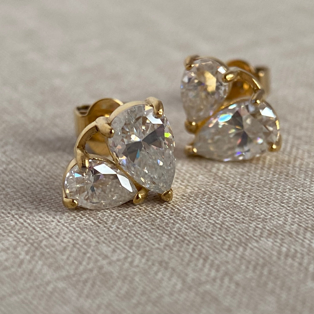 LG055 Lovely Elegance Moissanite Earrings