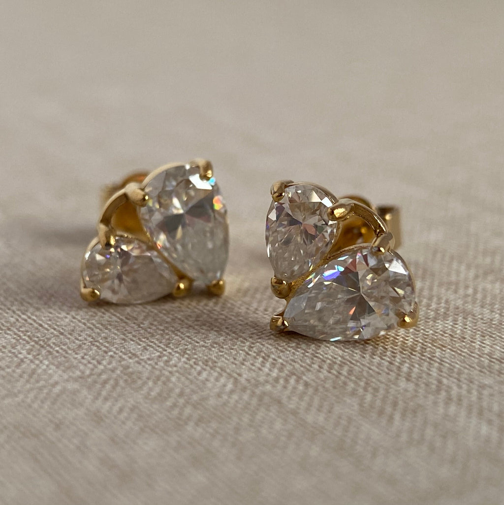 LG055 Lovely Elegance Moissanite Earrings