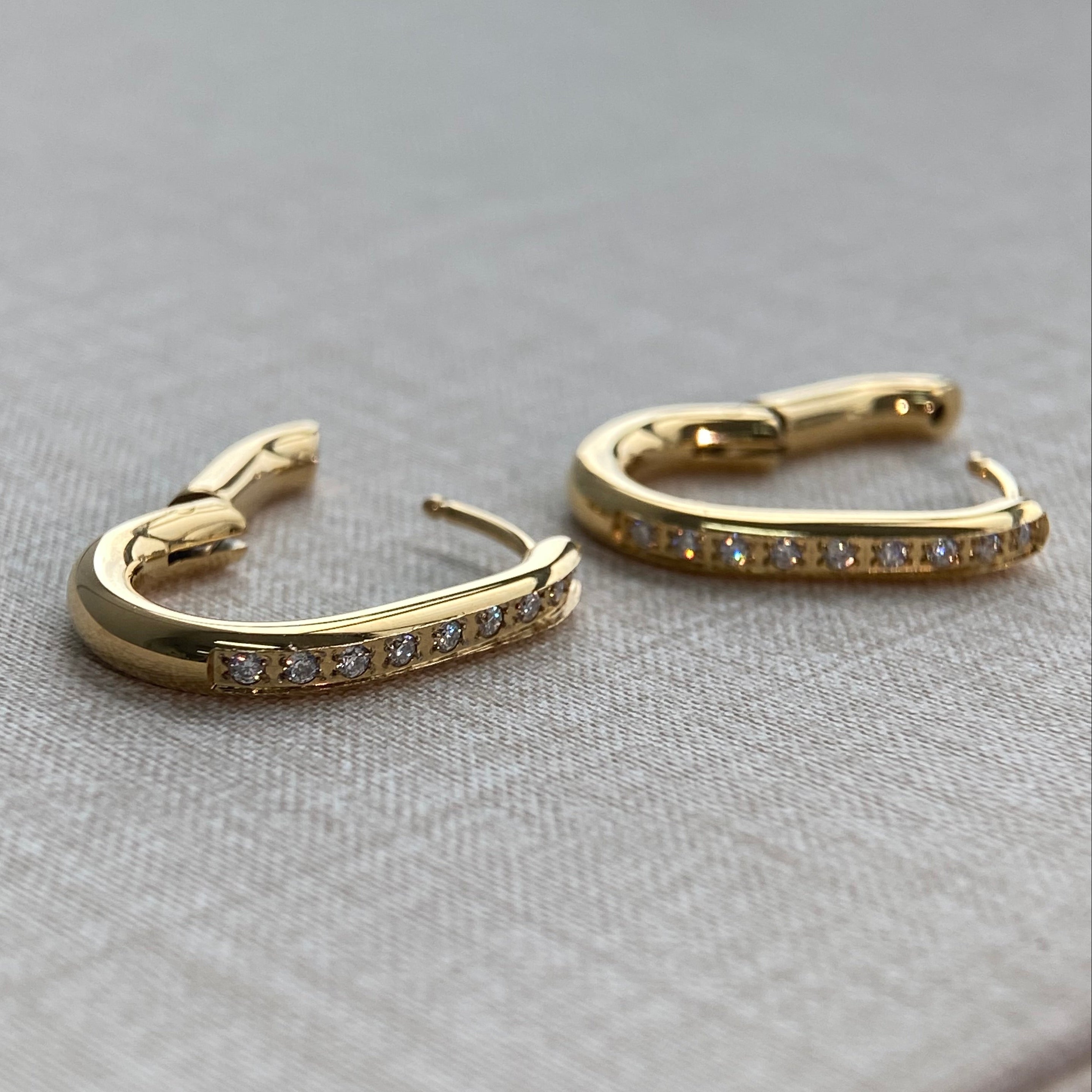 LG058 Shining Hoop(15mm) M Earrings Classic Handmade  Jewelry