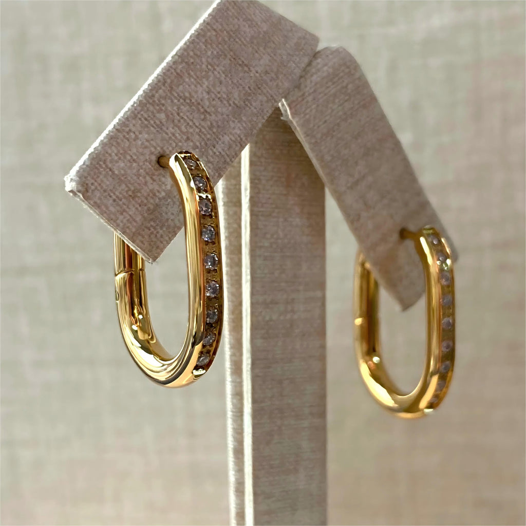 LG058 Shining Hoop(15mm) M Earrings Classic Handmade  Jewelry