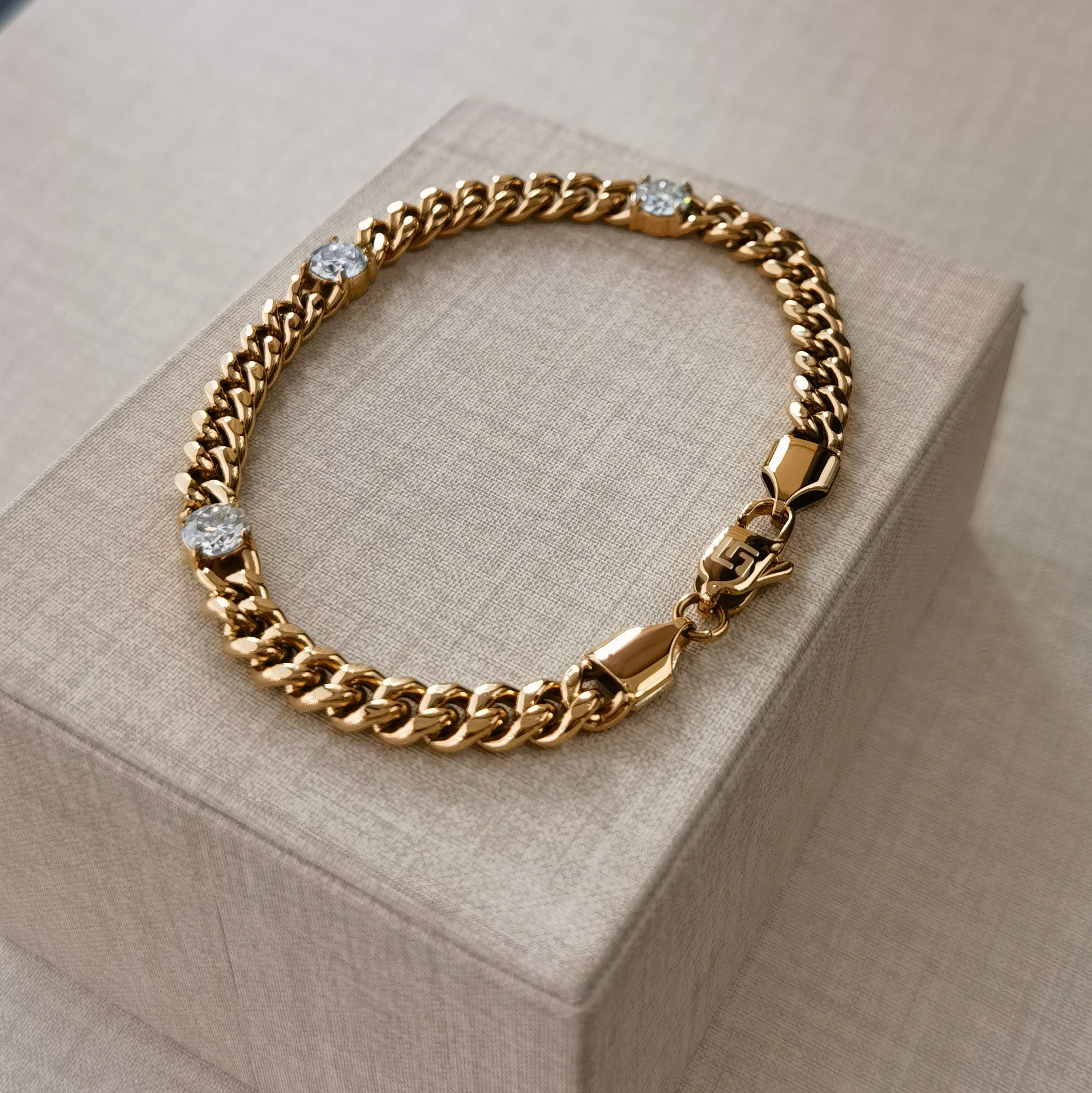 LG047 Golden Radiance Choker Moissanite Necklace/Bracelet Set