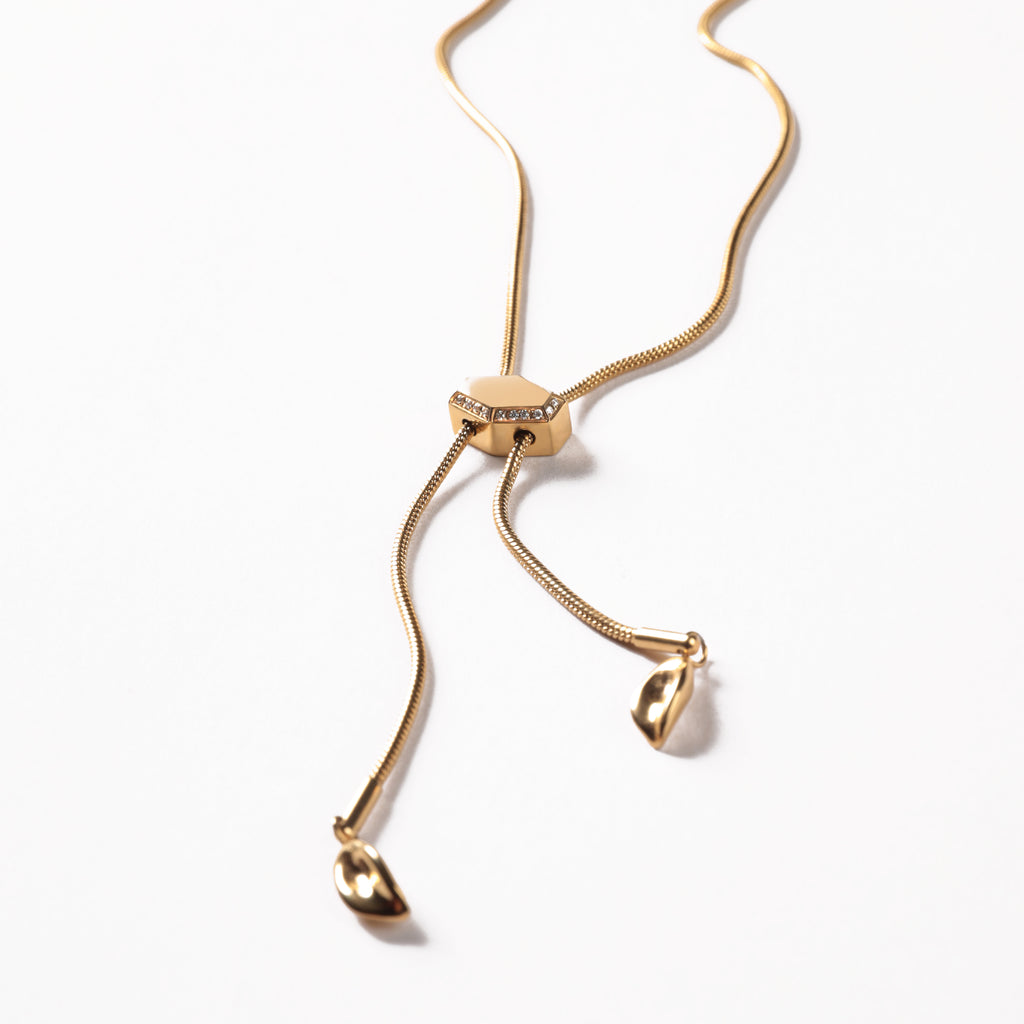 LG010 Golden Flow Chain Necklace