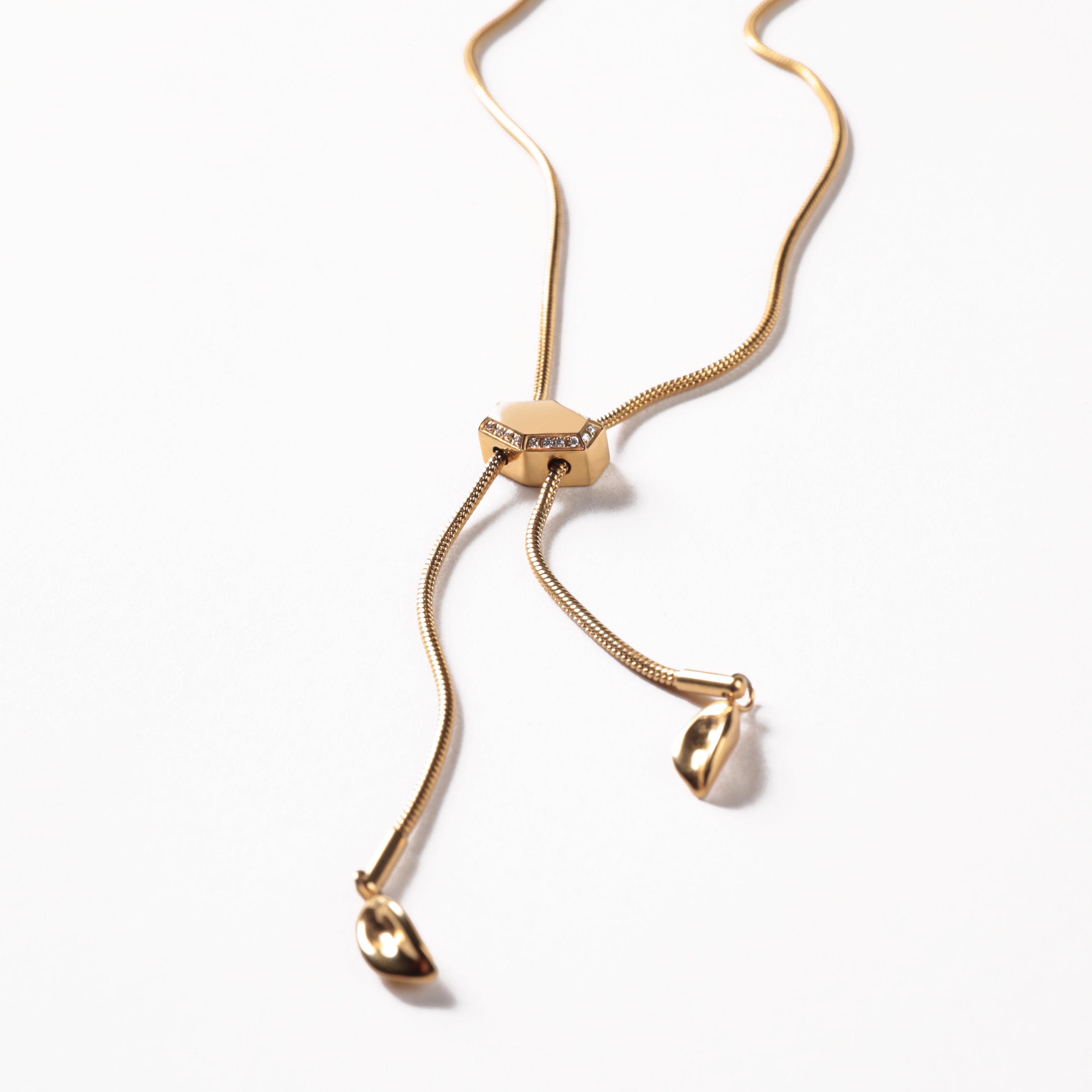 LG010 Golden Flow Chain Necklace