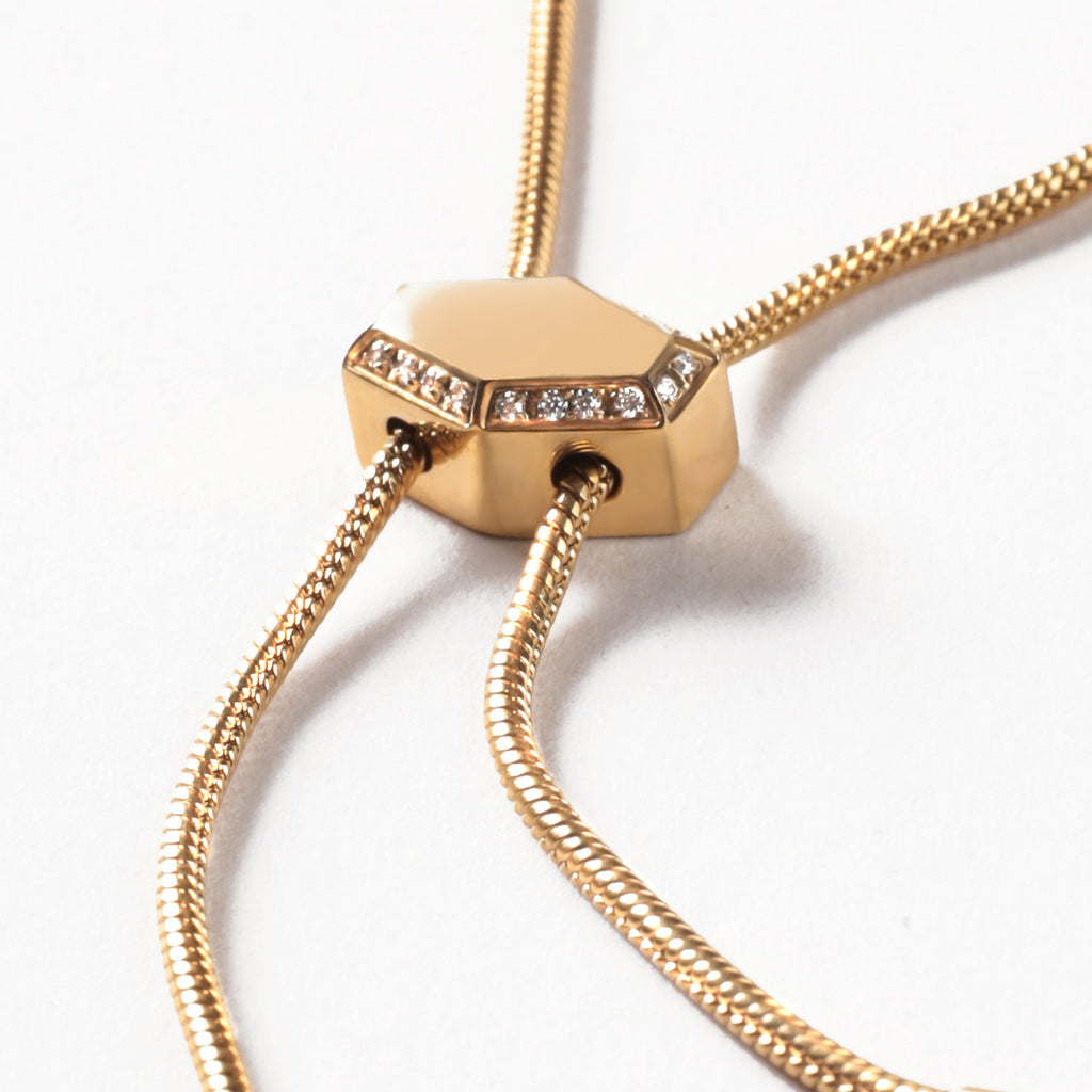 LG010 Golden Flow Chain Necklace