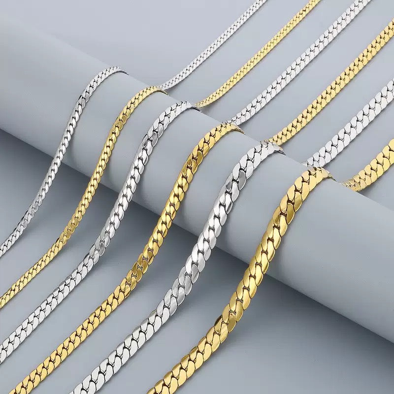 LG060 NK(4.5mm/6.5mm) Chain Necklace/Bracelet Set
