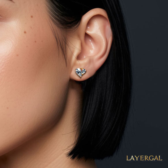 LG055 Lovely Elegance Moissanite Earrings