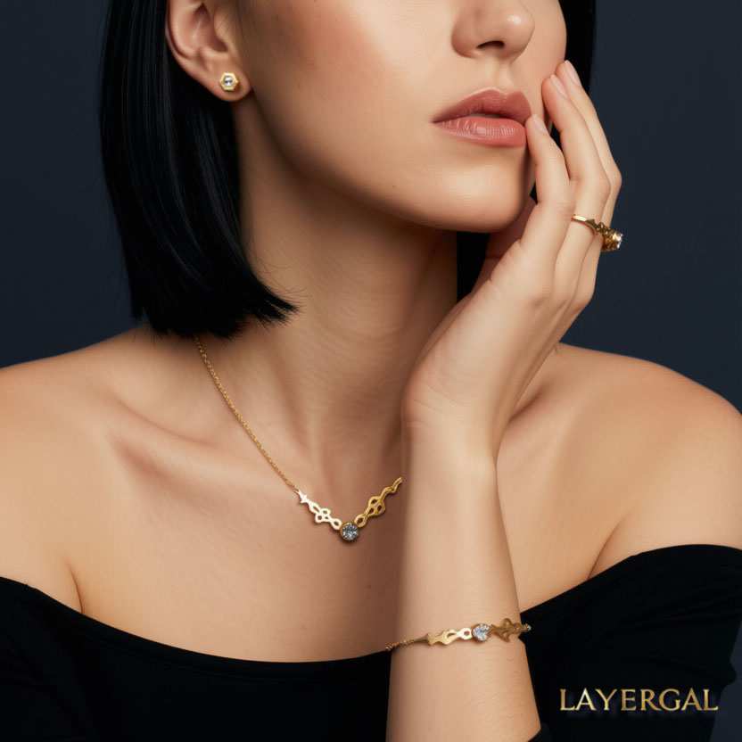LG005 Timeless Elegance Necklace/ Bracelet Set