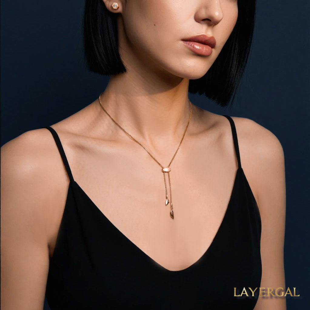 LG010 Golden Flow Chain Necklace