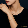 LG046  Big Sky Star Natural Pearl Necklace/Bracelet