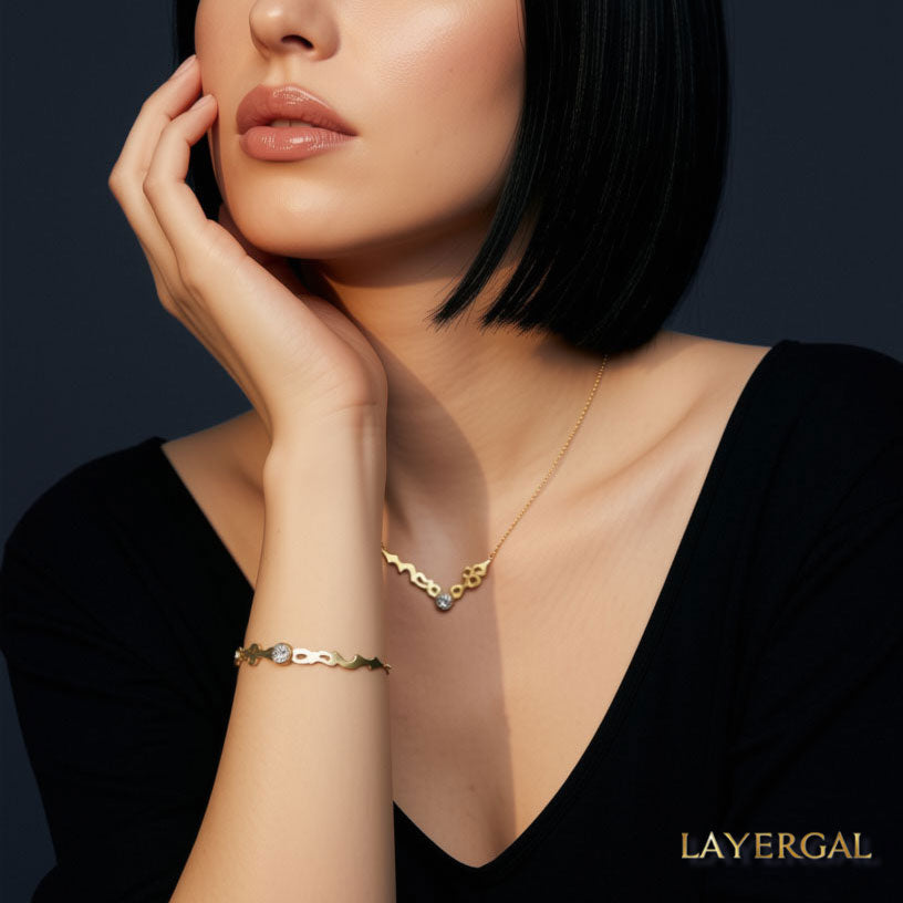 LG005 Timeless Elegance Necklace/ Bracelet Set
