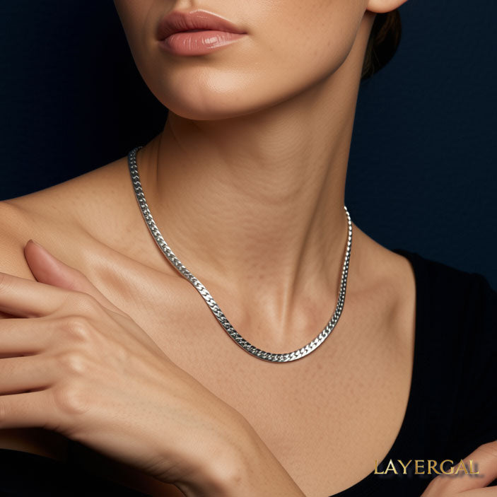 LG060 NK(4.5mm/6.5mm) Chain Necklace/Bracelet Set