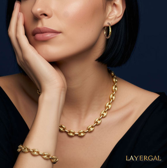 LG050 Embossing Hoop(20/30mm) Earrings